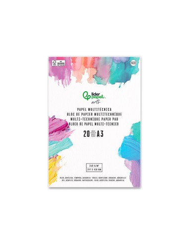 Bloc papel multitecnica liderpapel din a3 para...