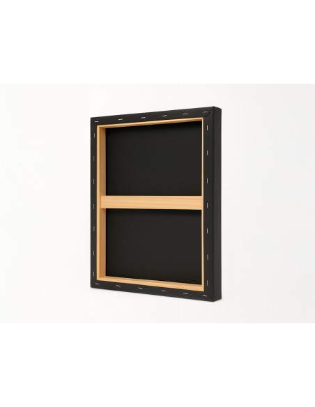 Bastidor negro liderpapel 6f lienzo grapado parte trasera algodon 100% 33x41 cm gramaje 320g/m2 certificado fsc