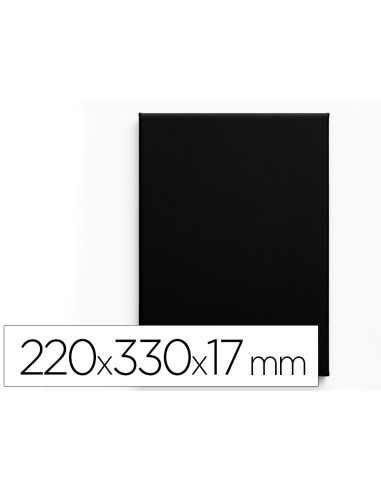 Bastidor negro liderpapel 4p lienzo grapado...