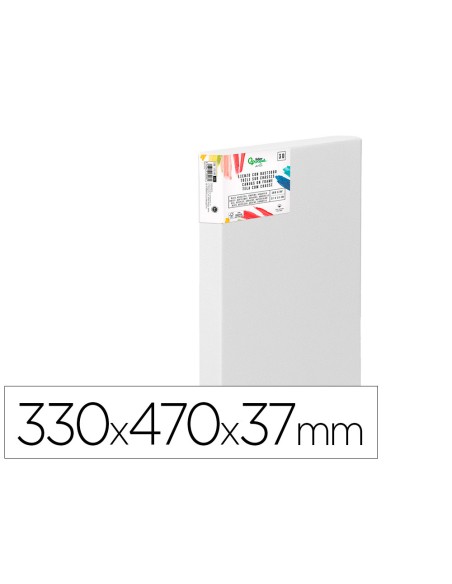 Bastidor 3d extragrueso liderpapel 6f grapado parte trasera algodon 100% 33x41 cm gramaje 380g/m2 certificado