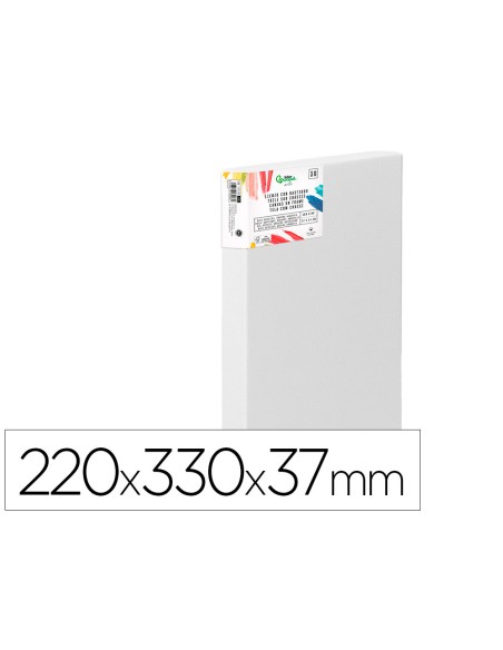 Bastidor 3d extragrueso liderpapel 4p grapado parte trasera algodon 100% 22x33 cm gramaje 380g/m2 certificado
