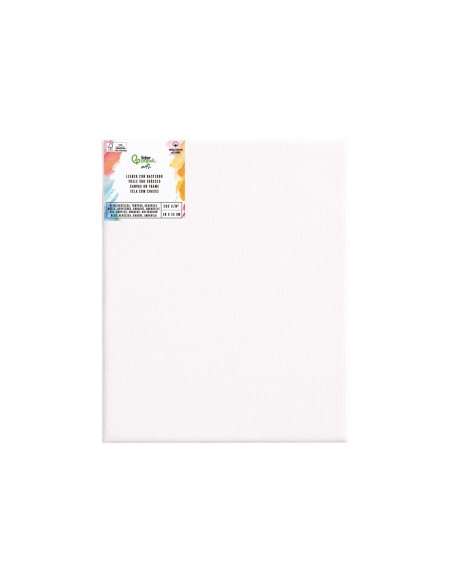 Bastidor liderpapel 0p lienzo grapado parte trasera algodon 100% bordes madera 10x15 cm gramaje 280g/m2 certificado