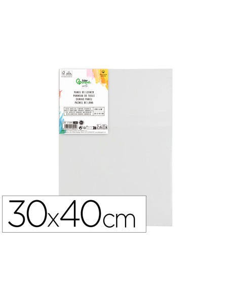 Panel de lienzo liderpapel 30x40 cm gramaje 280g/m2 certificado fsc
