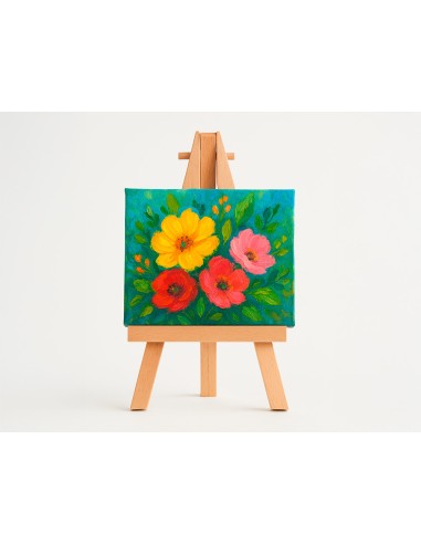 Mini lienzo con caballete liderpapel 6x8 cm...