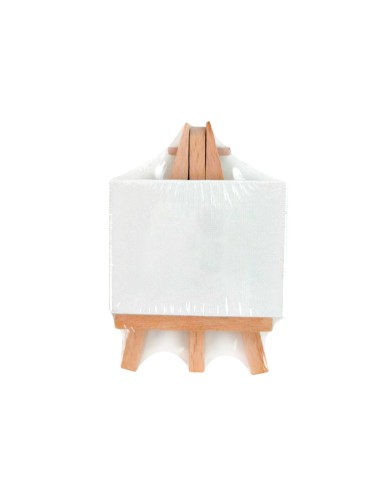 Mini lienzo con caballete liderpapel 6x8 cm...