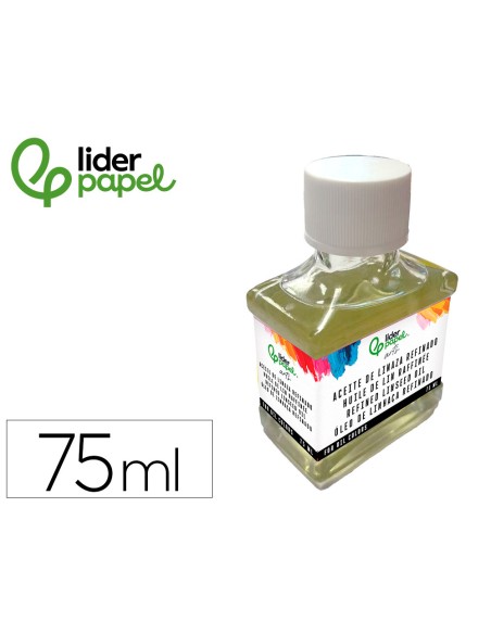 Aceite de linaza liderpapel refinado bote de 75 ml