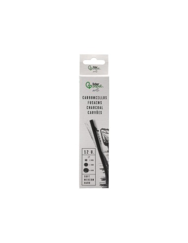 Carboncillo redondo para dibujo liderpapel caja...