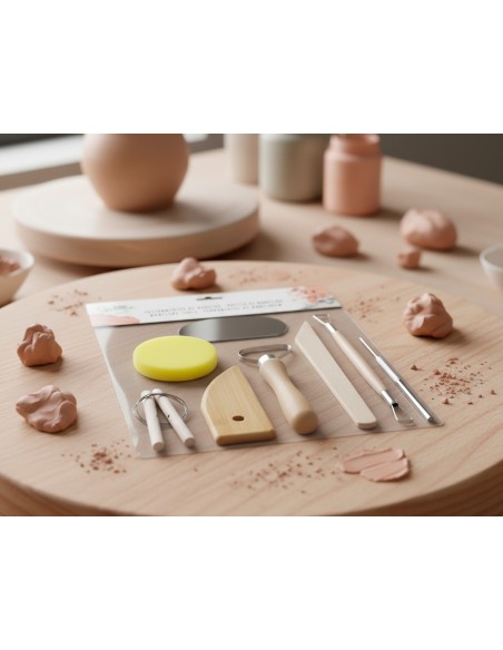 Instrumentos de modelar liderpapel pack 8 herramientas surtidas certificado fsc