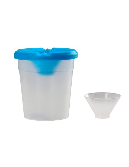 Vaso limpiapinceles liderpapel de plastico 8x8,5 cm