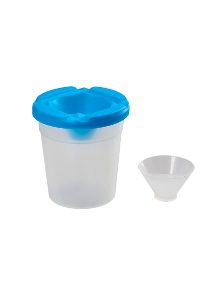 Vaso limpiapinceles liderpapel de plastico 8x8,5 cm