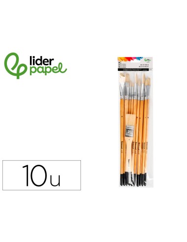 Pinceles de pelo de cerda liderpapel puntas...