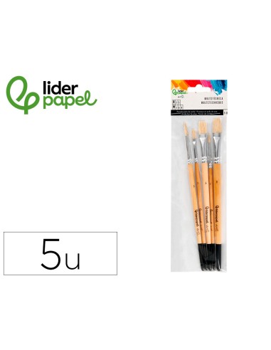 Pinceles de pelo de cerda liderpapel puntas...