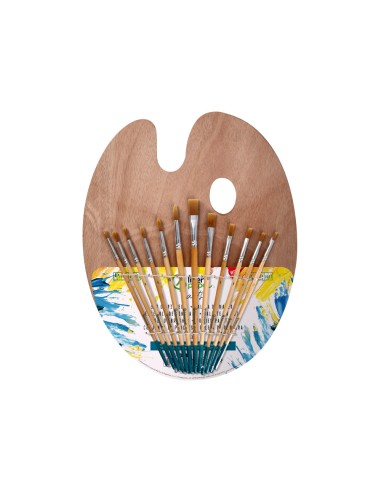 Pinceles sinteticos liderpapel pack de 12...