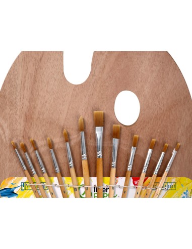 Pinceles sinteticos liderpapel pack de 12...