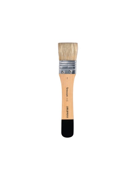 Brocha paletina plana liderpapel ancho 33,5 mm de pelo de cerda certificado fsc