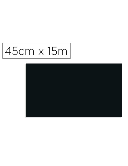 Rollo adhesivo d-c-fix negro ancho 45 cm largo 15 m