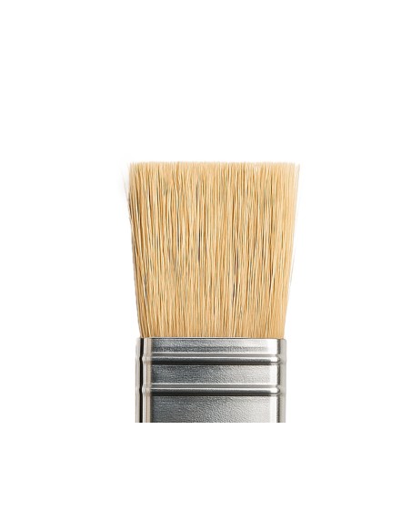 Brocha paletina plana liderpapel ancho 25 mm de pelo de cerda certificado fsc