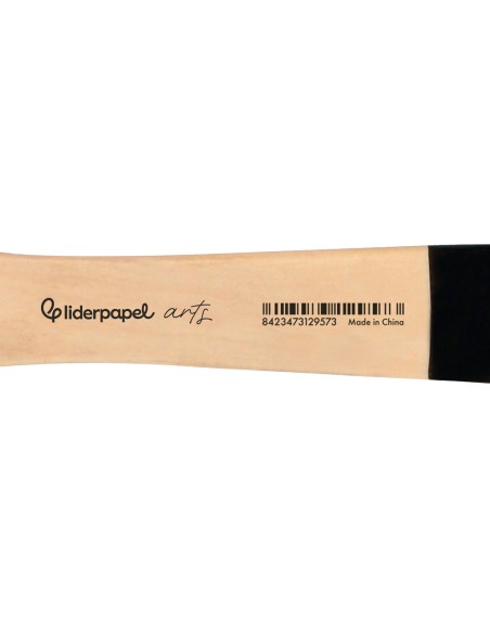 Brocha paletina plana liderpapel ancho 25 mm de pelo de cerda certificado fsc