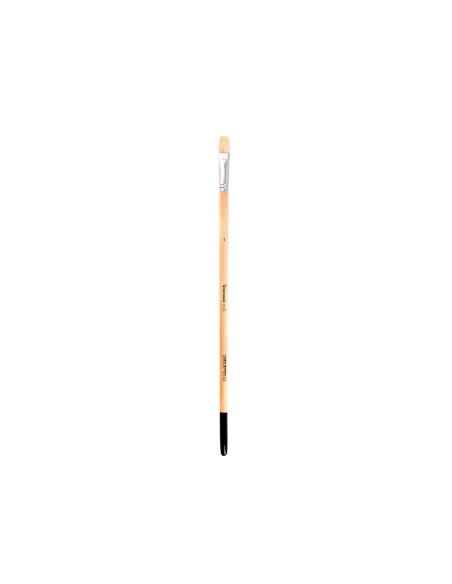 Pincel para pintura al oleo y acrilica liderpapel n 9 punta plana de pelo de cerda certificado fsc