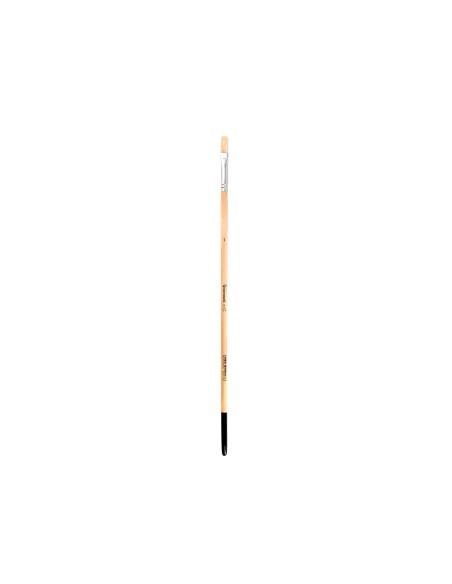 Pincel para pintura al oleo y acrilica liderpapel n 5 punta plana de pelo de cerda certificado fsc