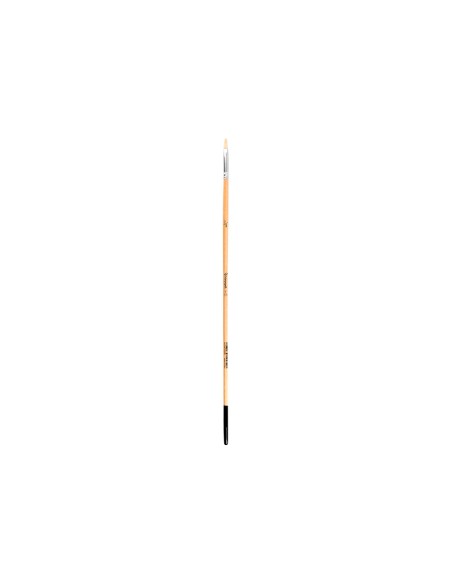 Pincel para pintura al oleo y acrilica liderpapel n 00 punta plana de pelo de cerda certificado fsc