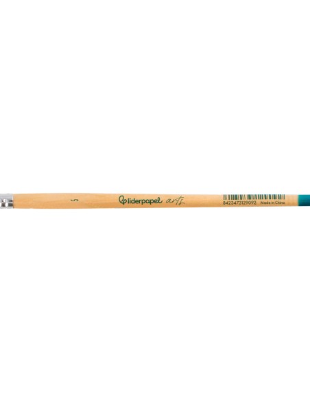 Pincel para pintura acrilica y acuarela liderpapel n 5 punta filbert / lengua gato de pelo sintetico certificado
