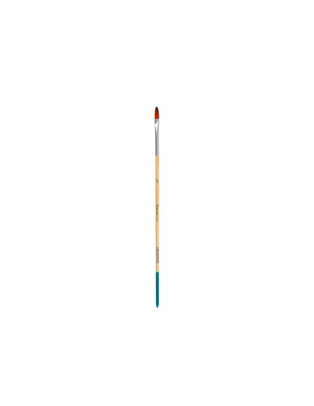 Pincel para pintura acrilica y acuarela liderpapel n 000 punta filbert / lengua gato de pelo sintetico certificado