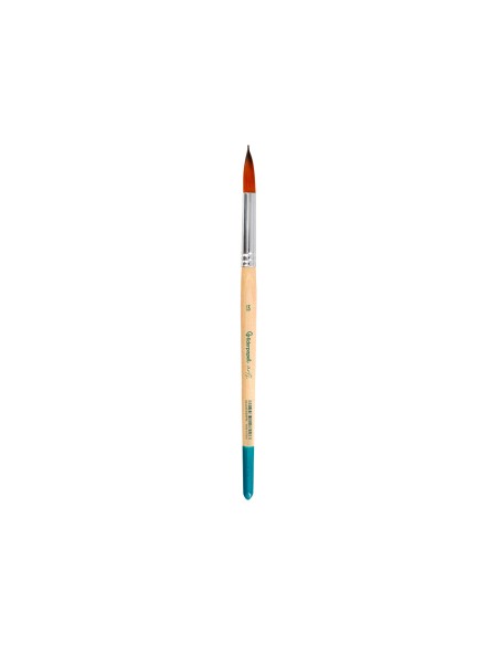 Pincel para pintura acrilica y acuarela liderpapel n 13 punta redonda de pelo sintetico certificado fsc