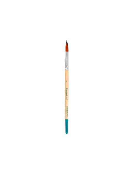 Pincel para pintura acrilica y acuarela liderpapel n 9 punta redonda de pelo sintetico certificado fsc