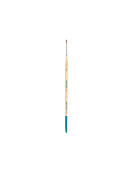 Pincel para pintura acrilica y acuarela liderpapel n 000 punta redonda de pelo sintetico certificado fsc