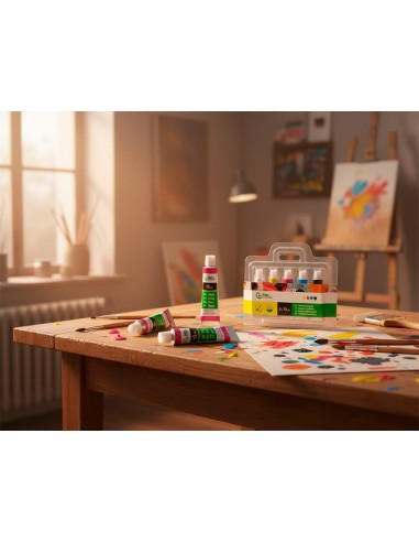 Tempera liderpapel en tubo de alumino de 12 ml...