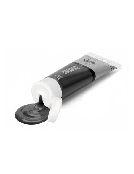 Pintura acrilica liderpapel tubo de plastico de 120 ml color negro marfil