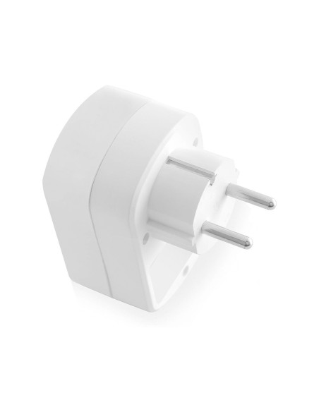 Cargador ewent pared 2 puertos usb 3.4 a cargador con toma de corriente