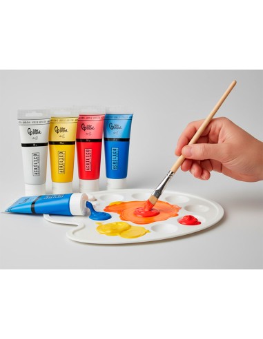 Pintura acrilica liderpapel tubo de plastico de...