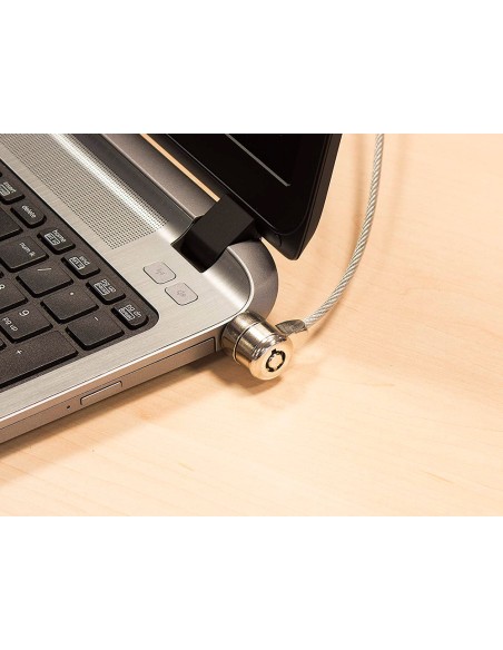 Cable de seguridad ewent para portatil con 2 llaves longitud 1,5 mt