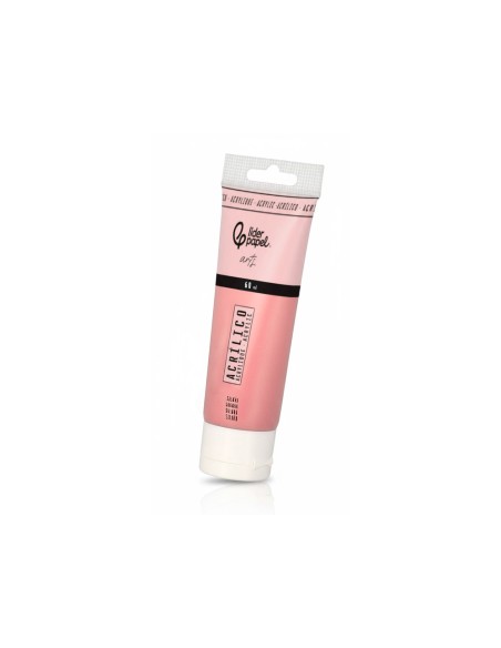 Pintura acrilica liderpapel tubo de plastico de 60 ml color salmon