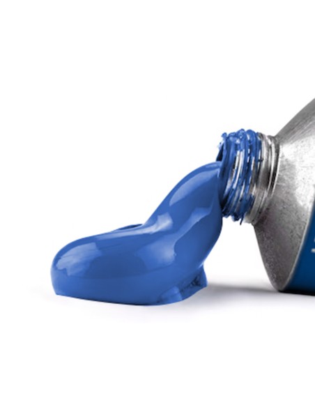 Pintura al oleo liderpapel tubo de aluminio de 20 ml color azul cobalto