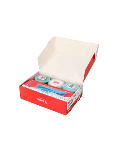 Pasta para modelar imaginovo de secado al aire set de 12 colores shape it dessert dream herramientas e instrucciones
