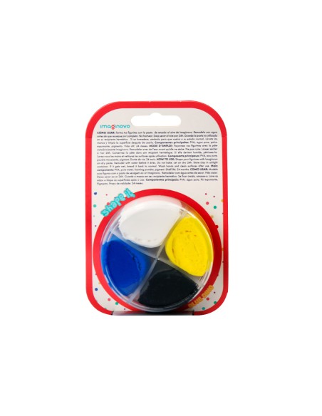 Pasta para modelar imaginovo de secado al aire set de colores surtidos con instrucciones dinosaurio azul