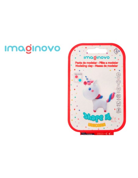 Pasta para modelar imaginovo de secado al aire set de colores surtidos con instrucciones unicornio
