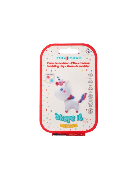 Pasta para modelar imaginovo de secado al aire set de colores surtidos con instrucciones unicornio