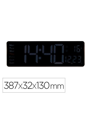 Reloj q-connect de pared y sobremesa digital...