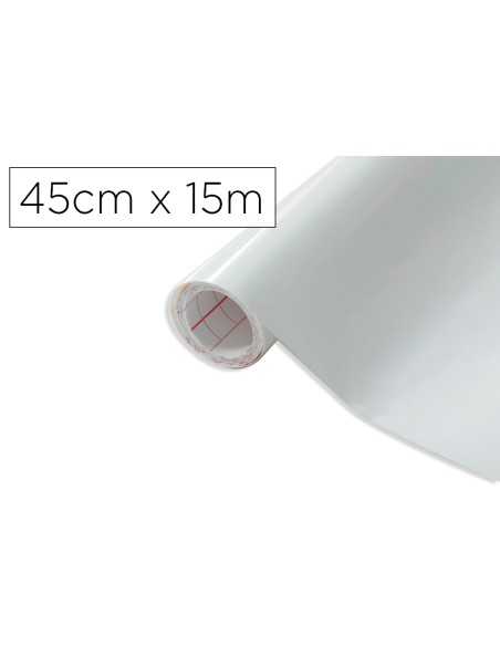 Rollo adhesivo d-c-fix blanco ancho 45 cm largo 15 m