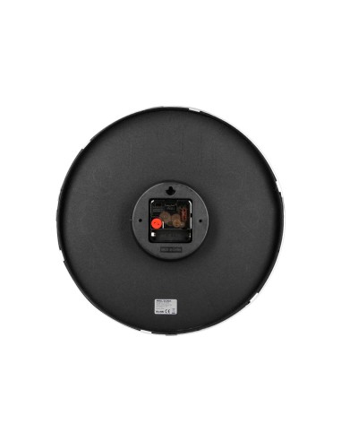 Reloj q-connect de pared analogico plateado...