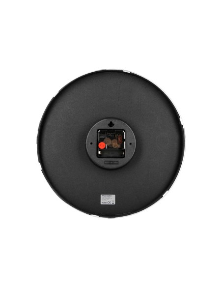 Reloj q-connect de pared analogico plateado silencioso 305x305x40mm