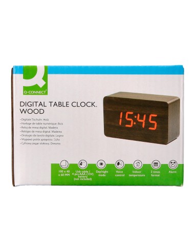 Reloj q-connect sobremesa digital acabado...