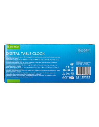 Reloj q-connect sobremesa digital con...