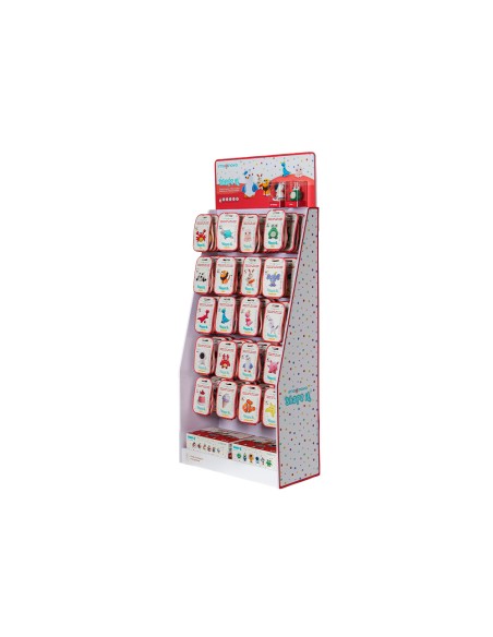 Expositor pasta para modelar imaginovo de secado al aire set de colores con 20 ganchos 64 unidades 620x1300x500 mm