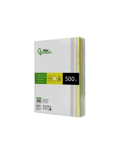 Papel color liderpapel a4 80gr 5 colores...