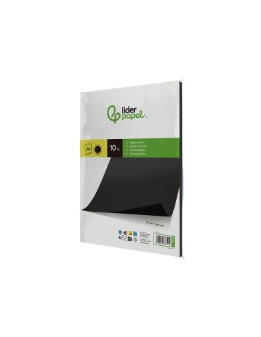 Papel carbon liderpapel negro din a4 bolsa de...
